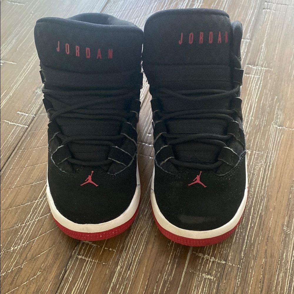 Jordan Black and Red Sneakers